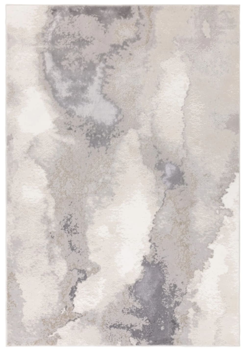 Moderner Teppich für Wohnzimmer STERLING Grau 080x150 cm -