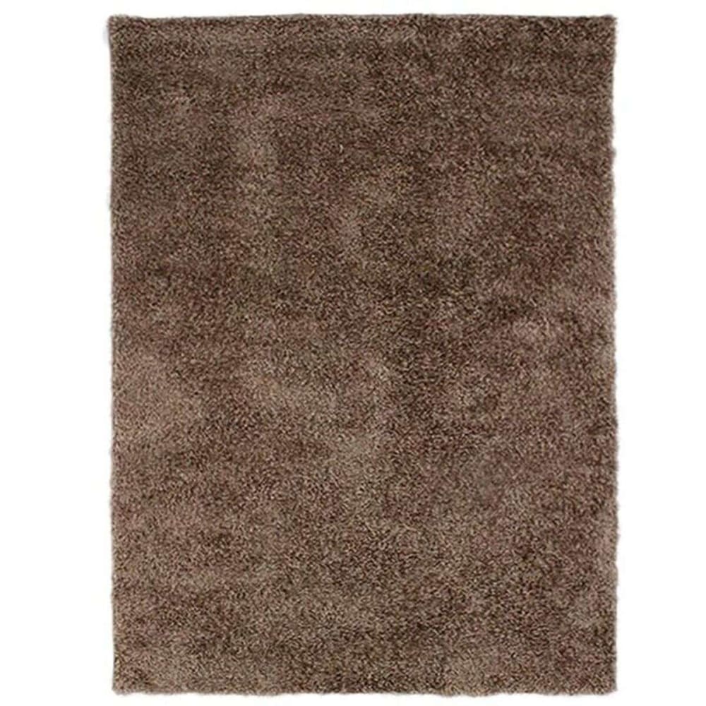 Tapis à poils longs brillant beige 133x190
