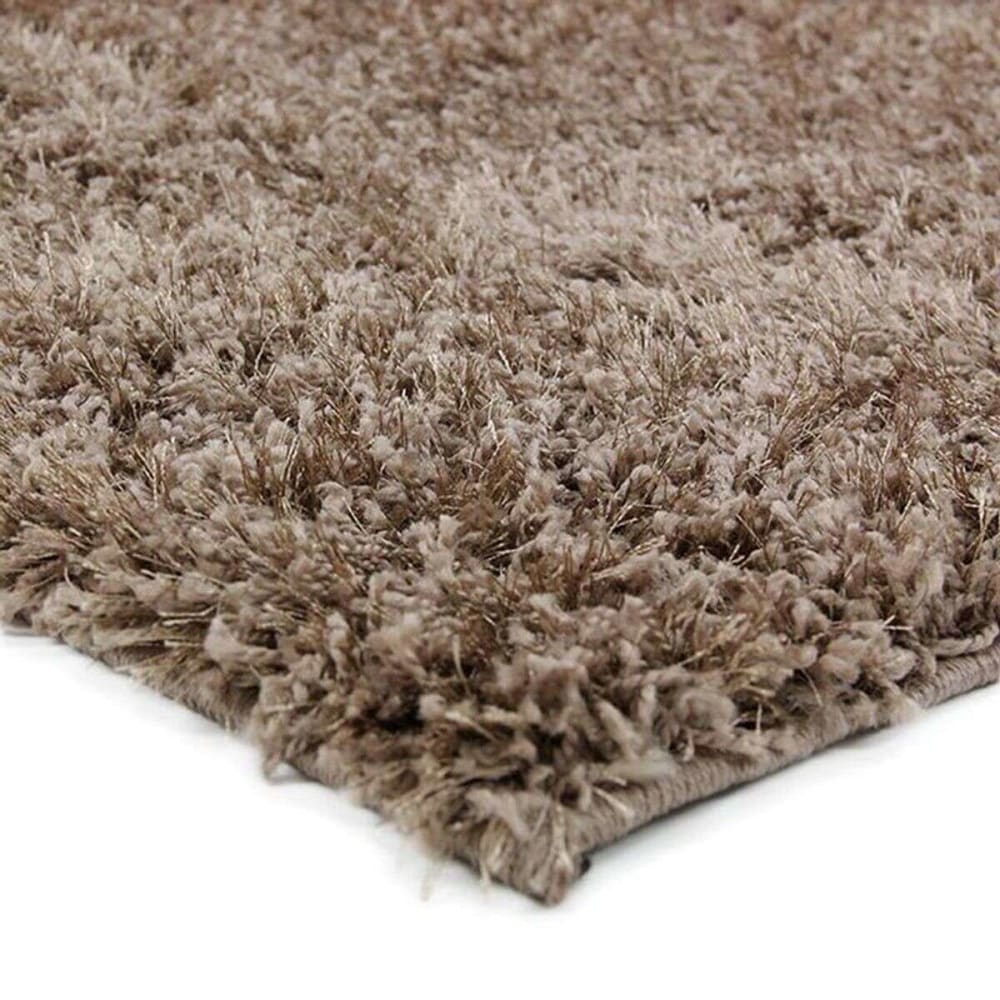 Tapis à poils longs brillant beige 133x190 — vue 4