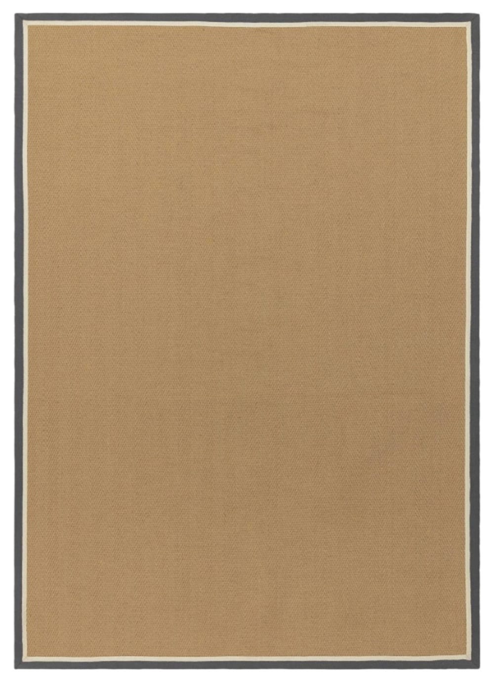 Moderner Jute-Teppich für Wohnzimmer DORO Grau 68x240 cm -