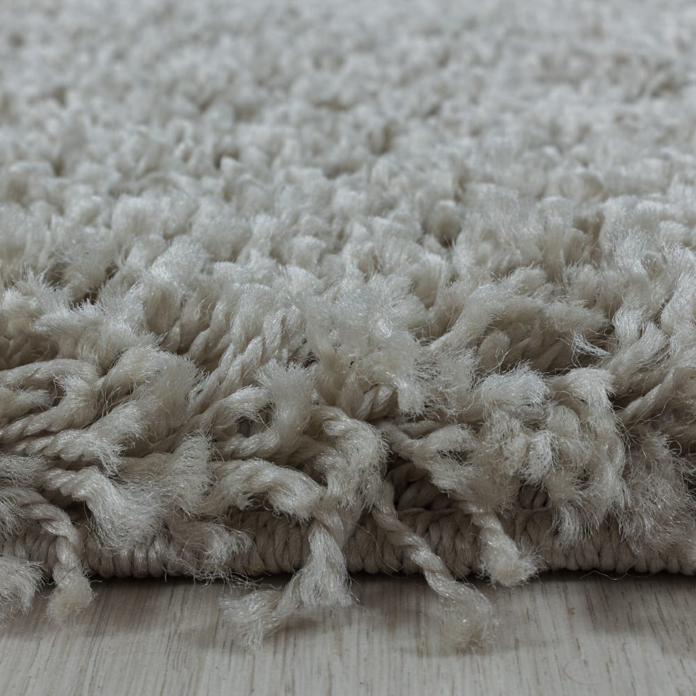 Tapis à poils longs doux greige 80x250cm — vue 4