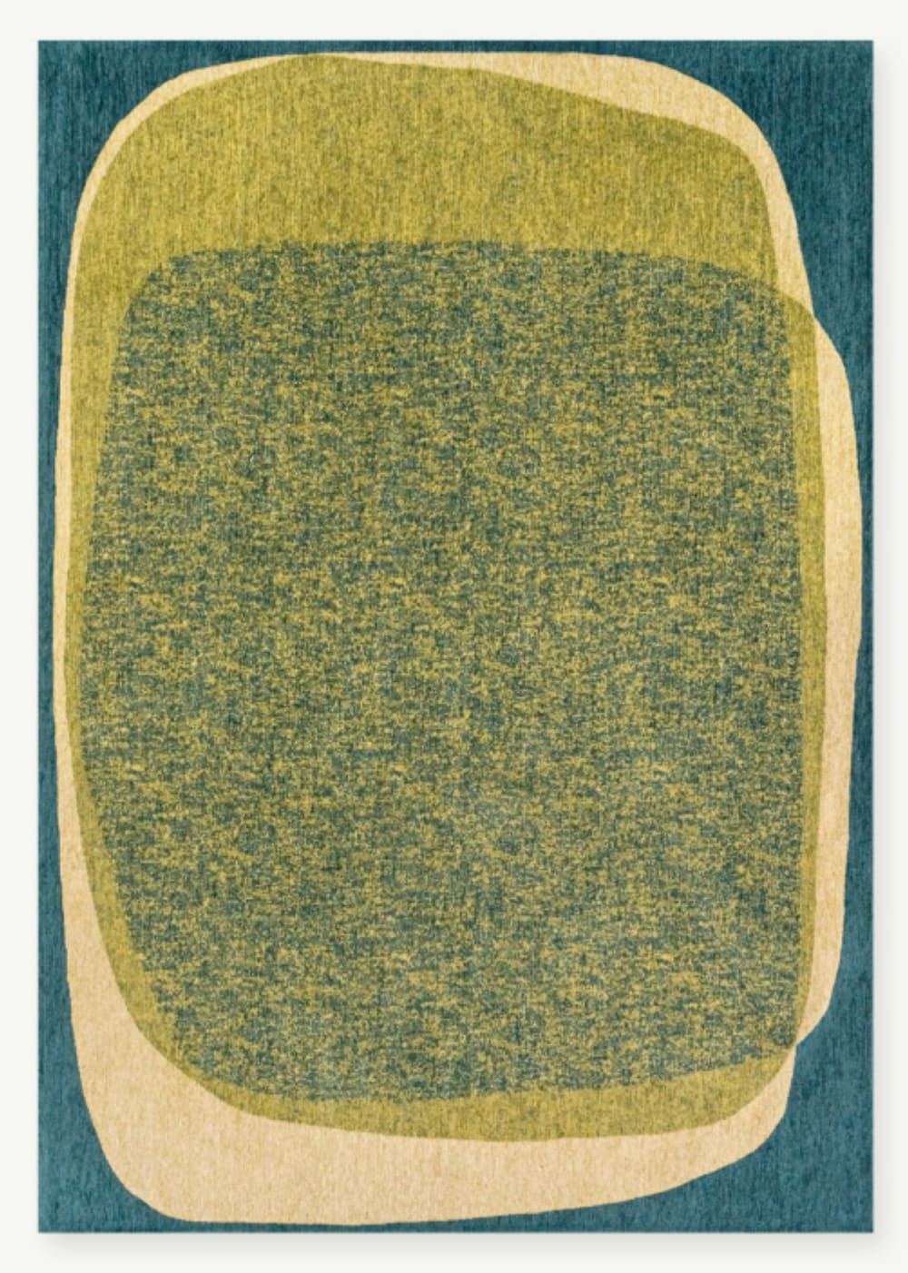 Moderner flachgewebter Teppich AGATE Grün 280x390 cm - Maisons Du