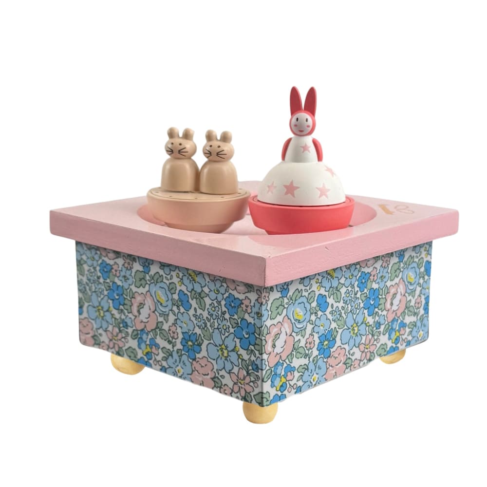Trousselier Spieluhr Kaninchen und Maus ROSA HOLZ Kinder