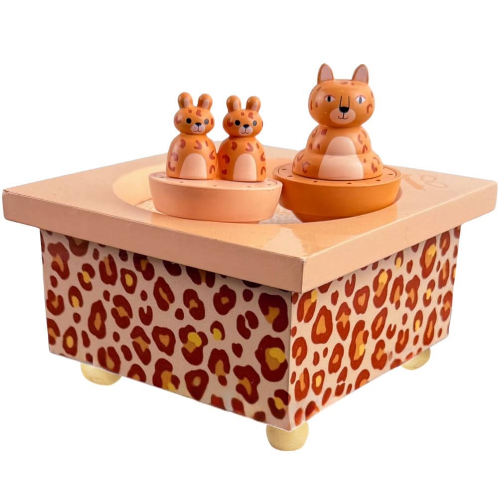 Trousselier Spieluhr Leopard GELB HOLZ Kinder