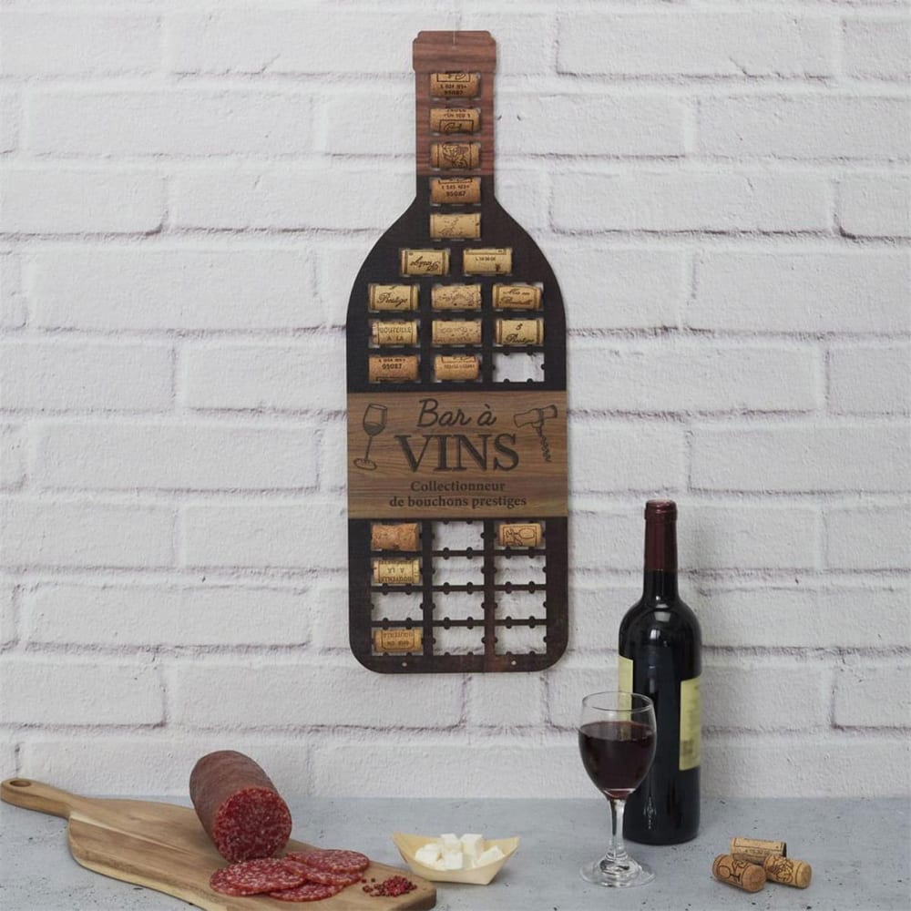 Bouteille porte-bouchons murale bar à vins — vue 3
