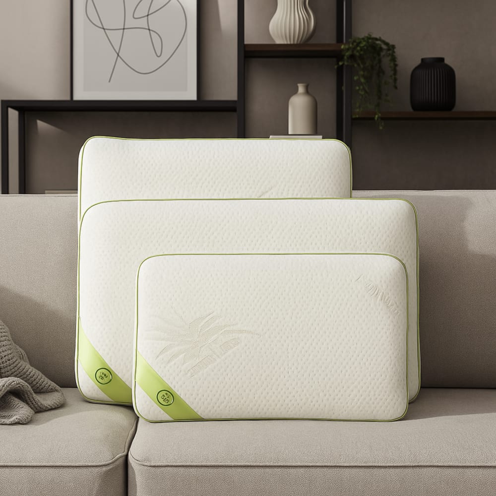 Memory foam kissen mikroperforiert abnehmbar 60x60cm - Maisons Du