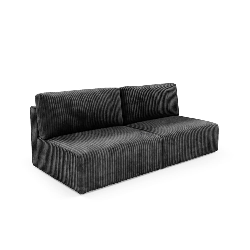 Canapé convertible 3 - bois pin noir