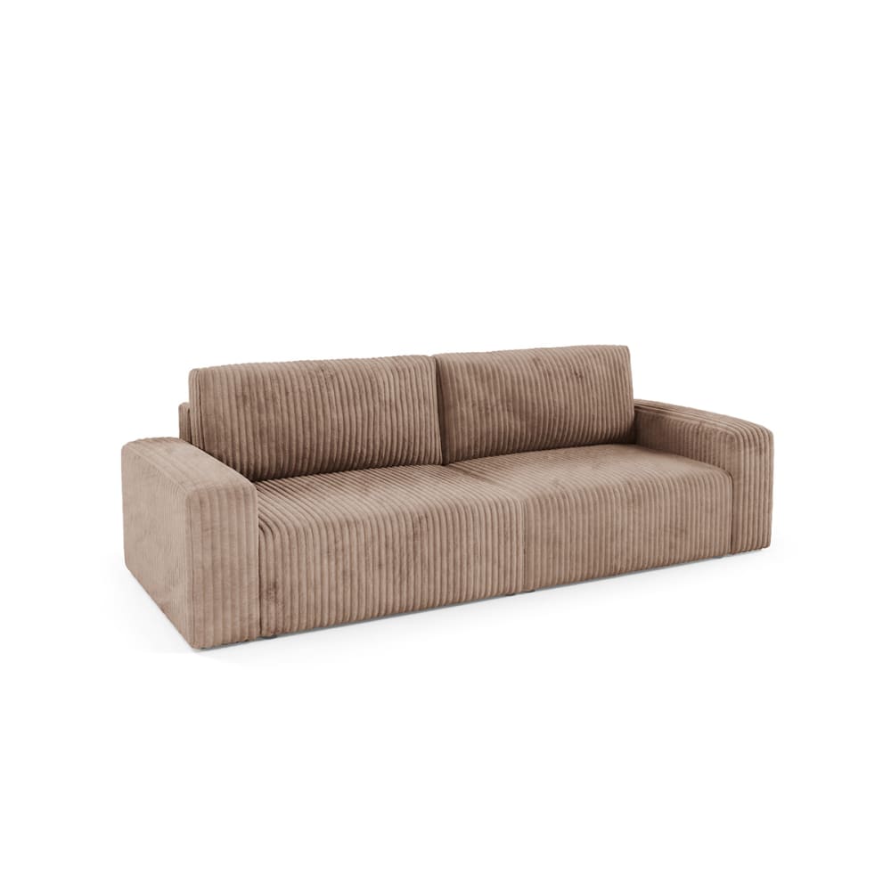 Canapé convertible 3 - bois marron