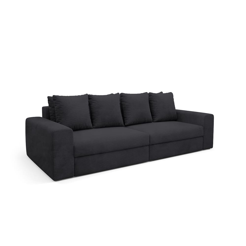 Canapé convertible 3 - bois pin noir