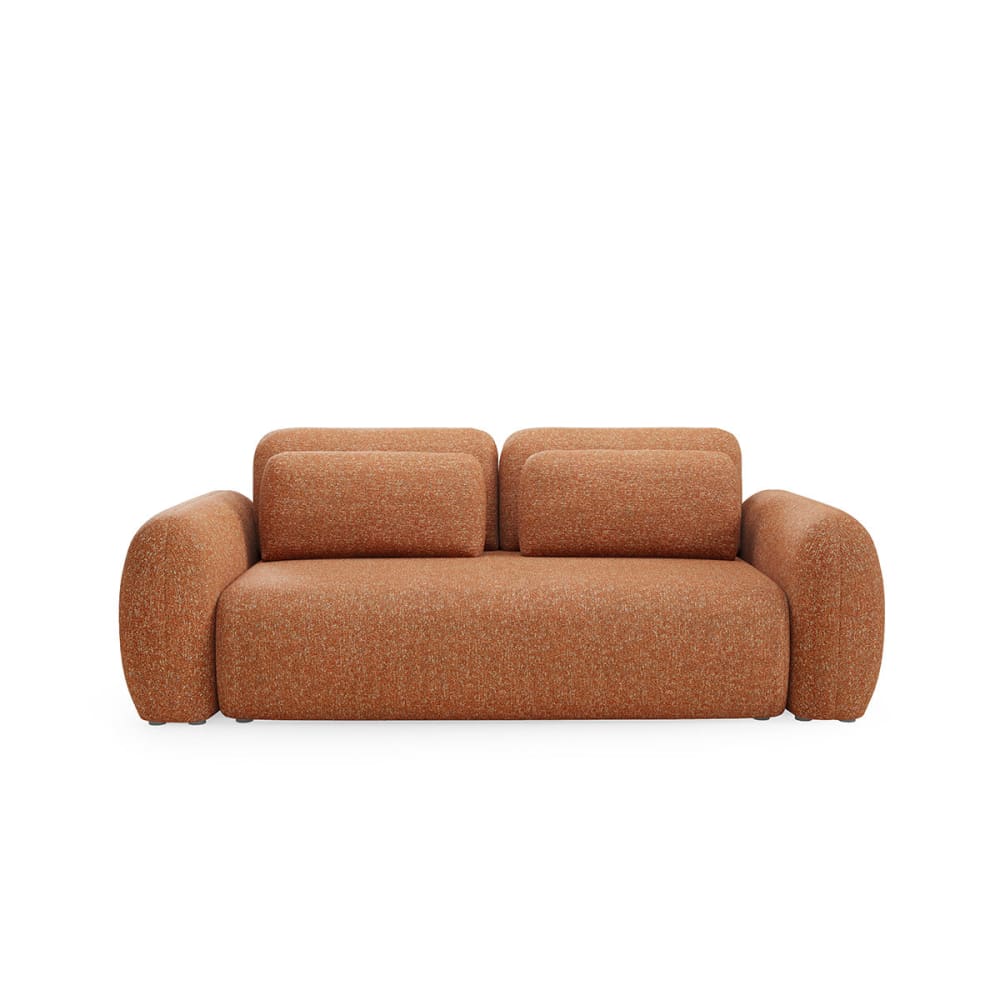 3-Sitzer-Sofa mit Bettkasten Kiefernholz Orange - Maisons Du