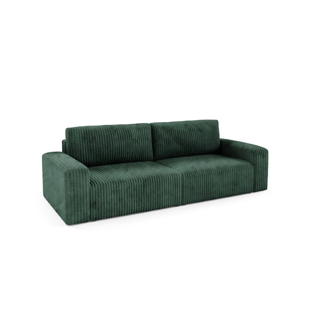 Canapé convertible 3 - accoudoirs vert