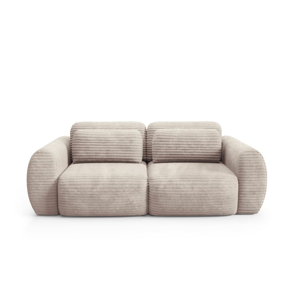 3-Sitzer-Sofa mit Bettkasten Kiefernholz Taupe - Maisons Du Monde