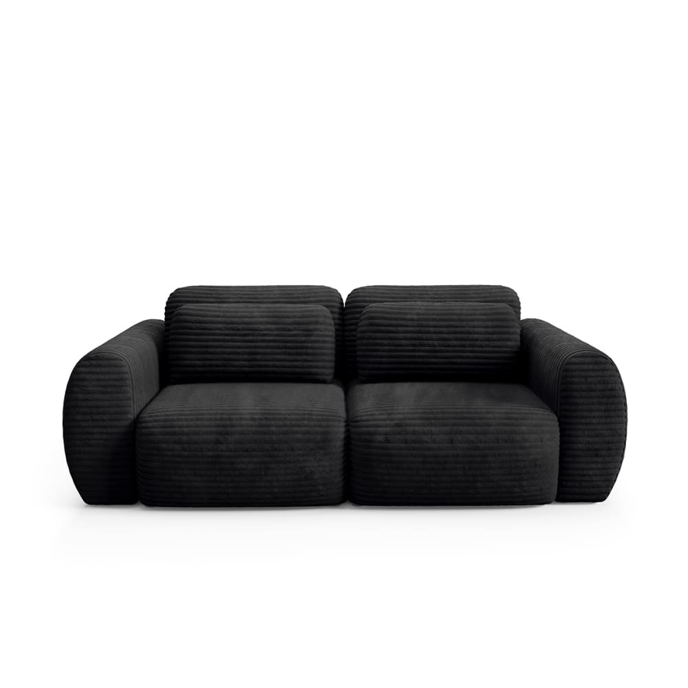 Canapé convertible 3 - bois pin noir