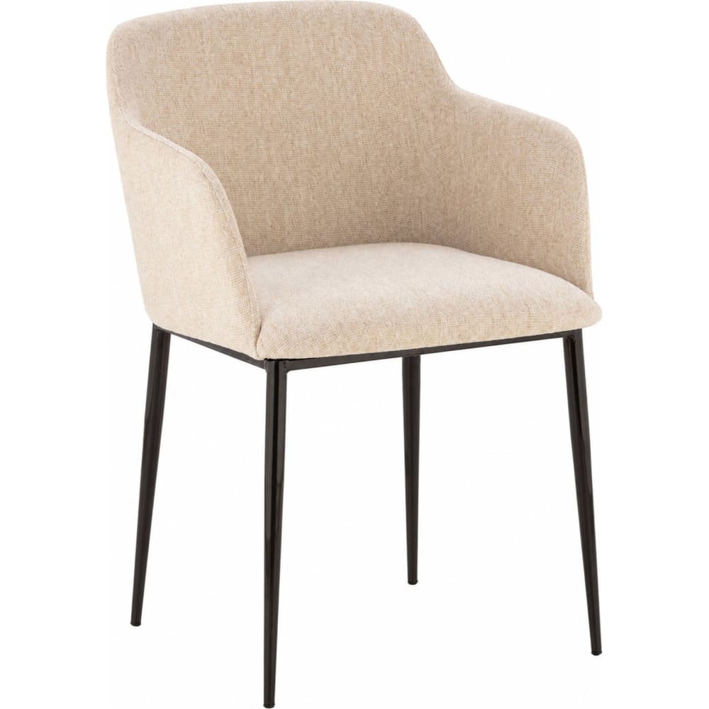 Chaise en tissu à pieds métal