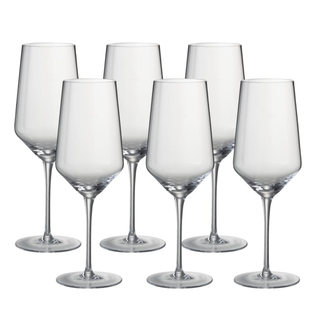 6 verres à vin rouge