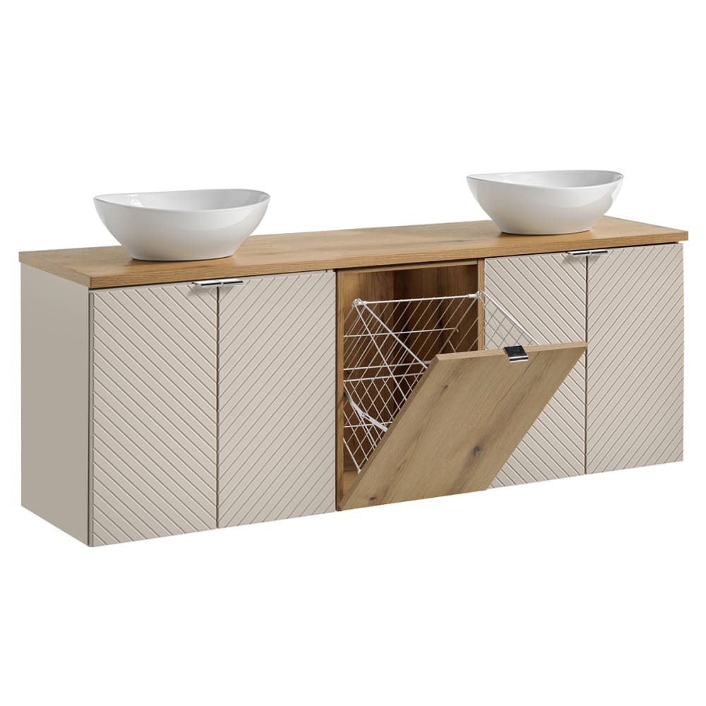 Meuble double vasque - linge