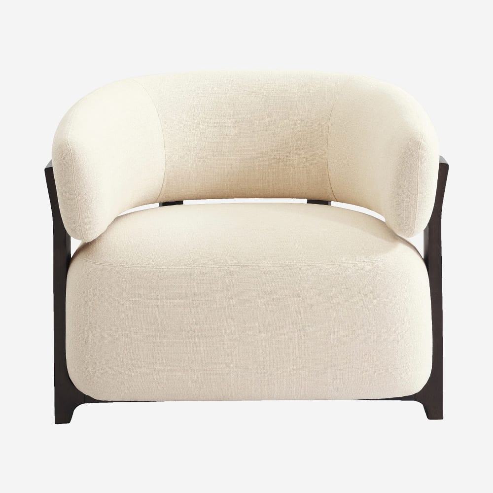 Fauteuil en tissu texturé