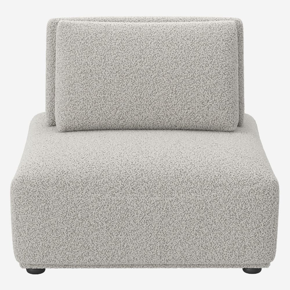 chauffeuse en tissu bouclette