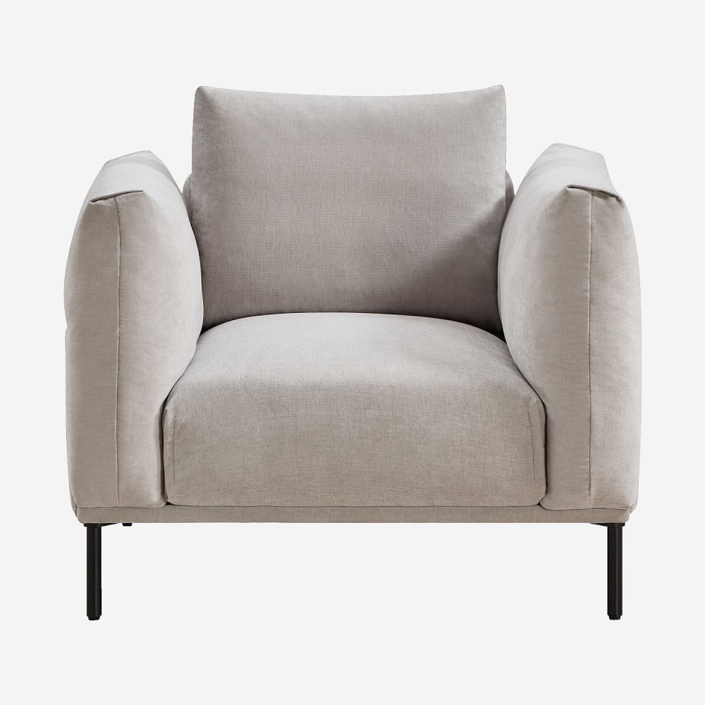 fauteuil en tissu garni