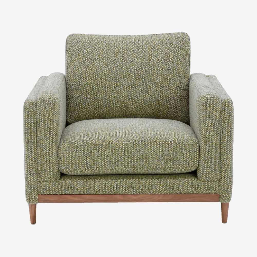 fauteuil en tissu texturé