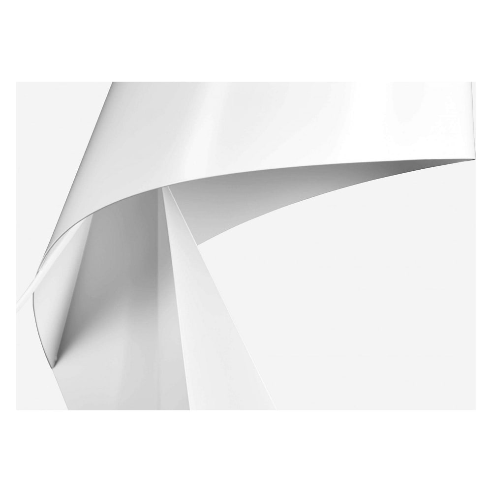 Lampe de table en métal - 35 cm - blanc — vue 4