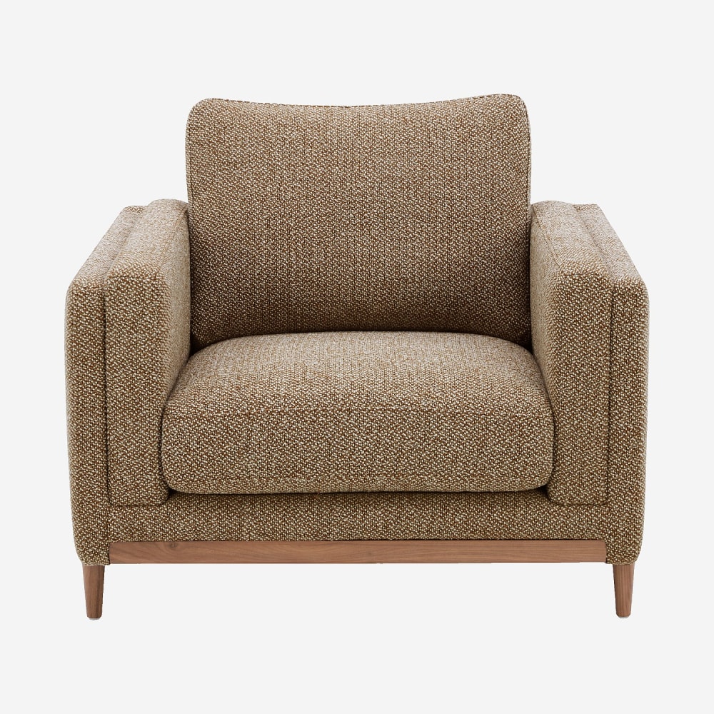 fauteuil en tissu texturé
