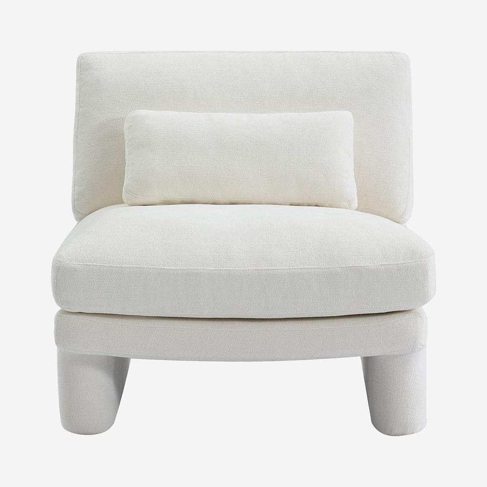 fauteuil en tissu garni
