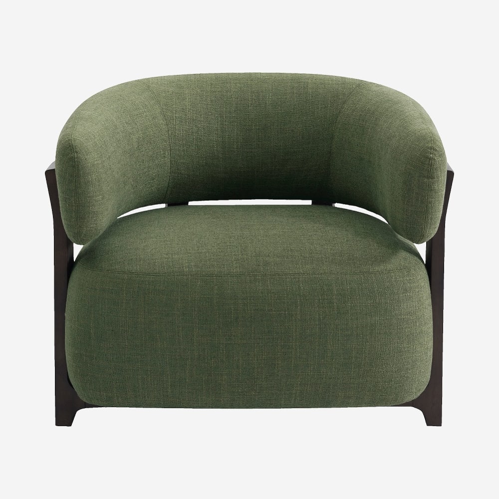 fauteuil en tissu texturé