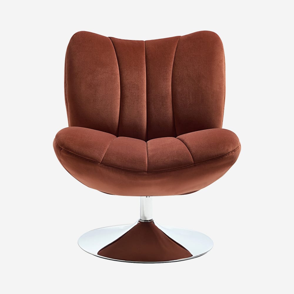 Fauteuil pivotant matelassé