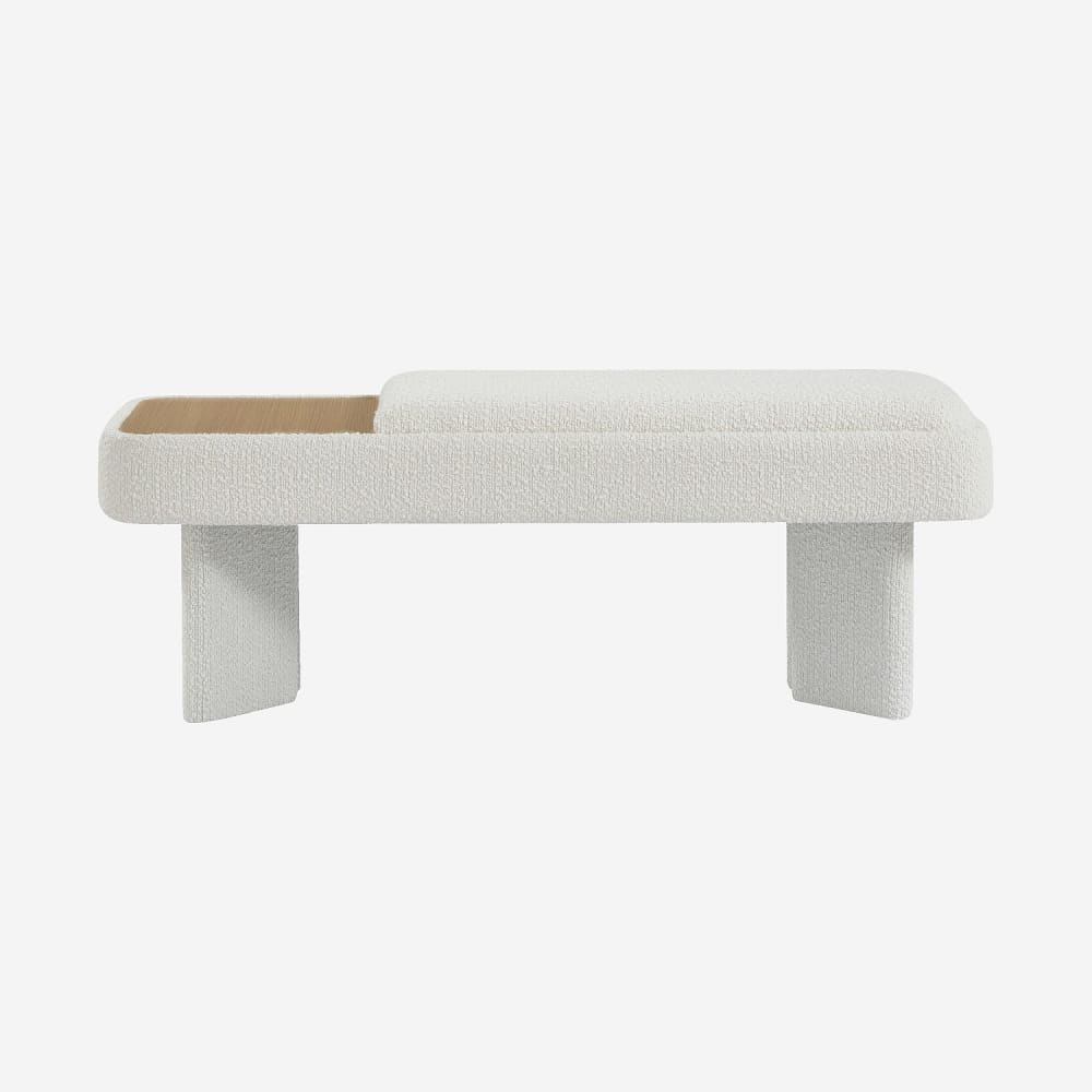 banc en tissu bouclette