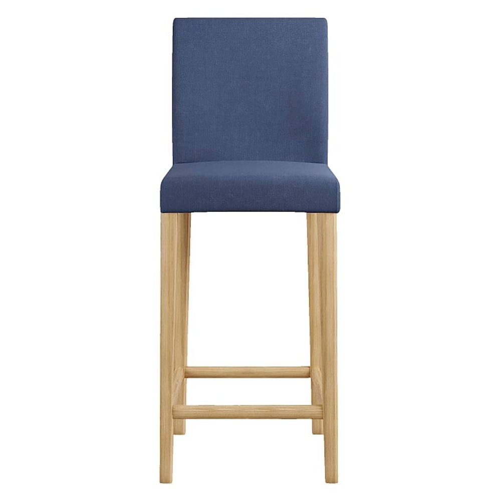 Tabouret haut de bar en tissu - bleu