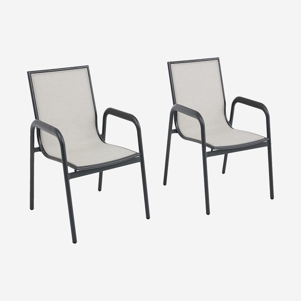 Lot 2 chaises jardin