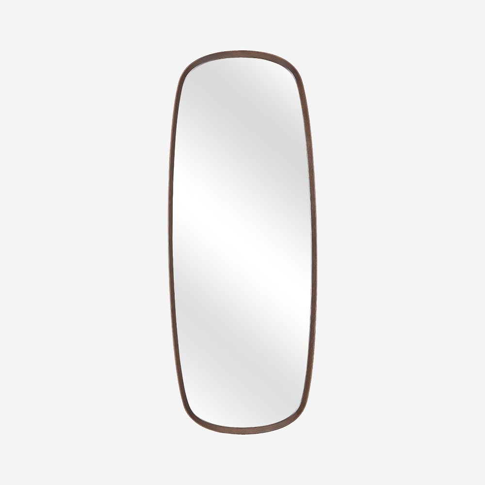 Miroir ovale en chêne - 180