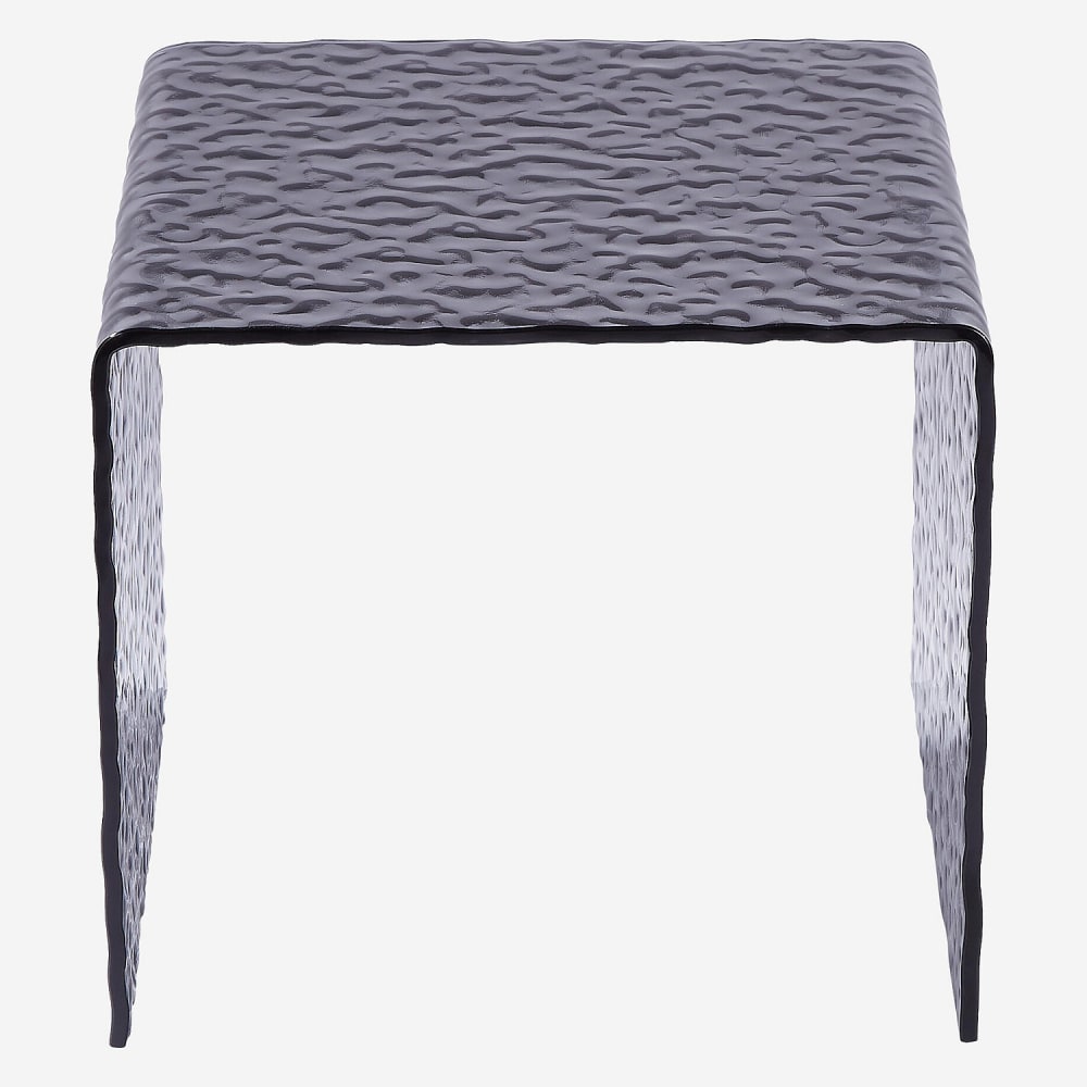 Table d'appoint carrée - verre