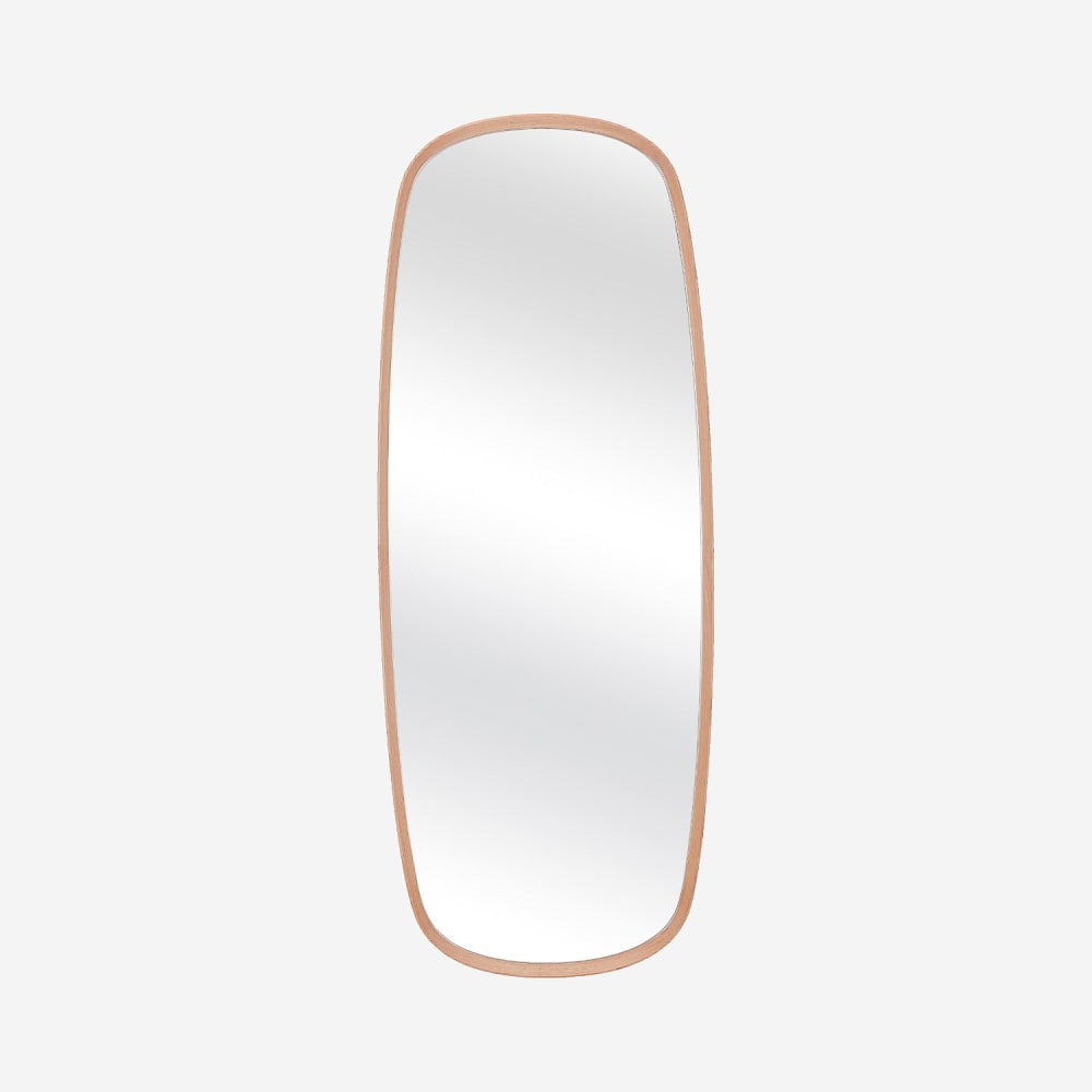 Miroir ovale en chêne - 180