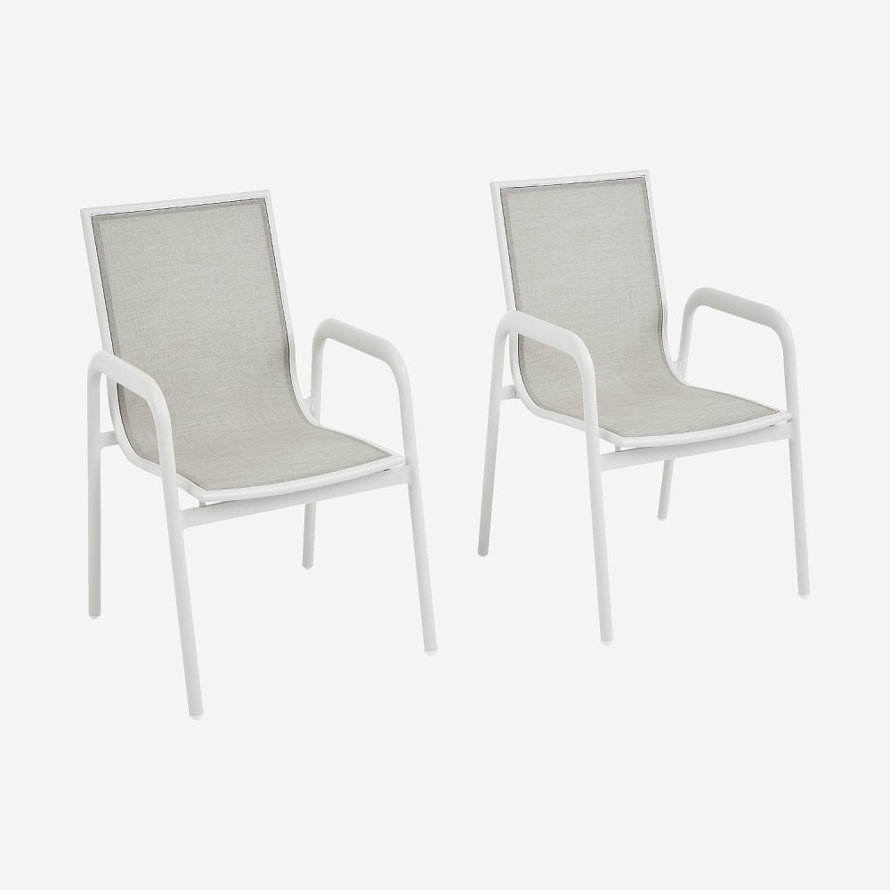 Lot 2 chaises jardin