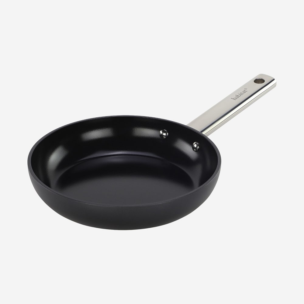 Poêle en aluminium avec revêtement céramique tous feux - 20 cm - noir