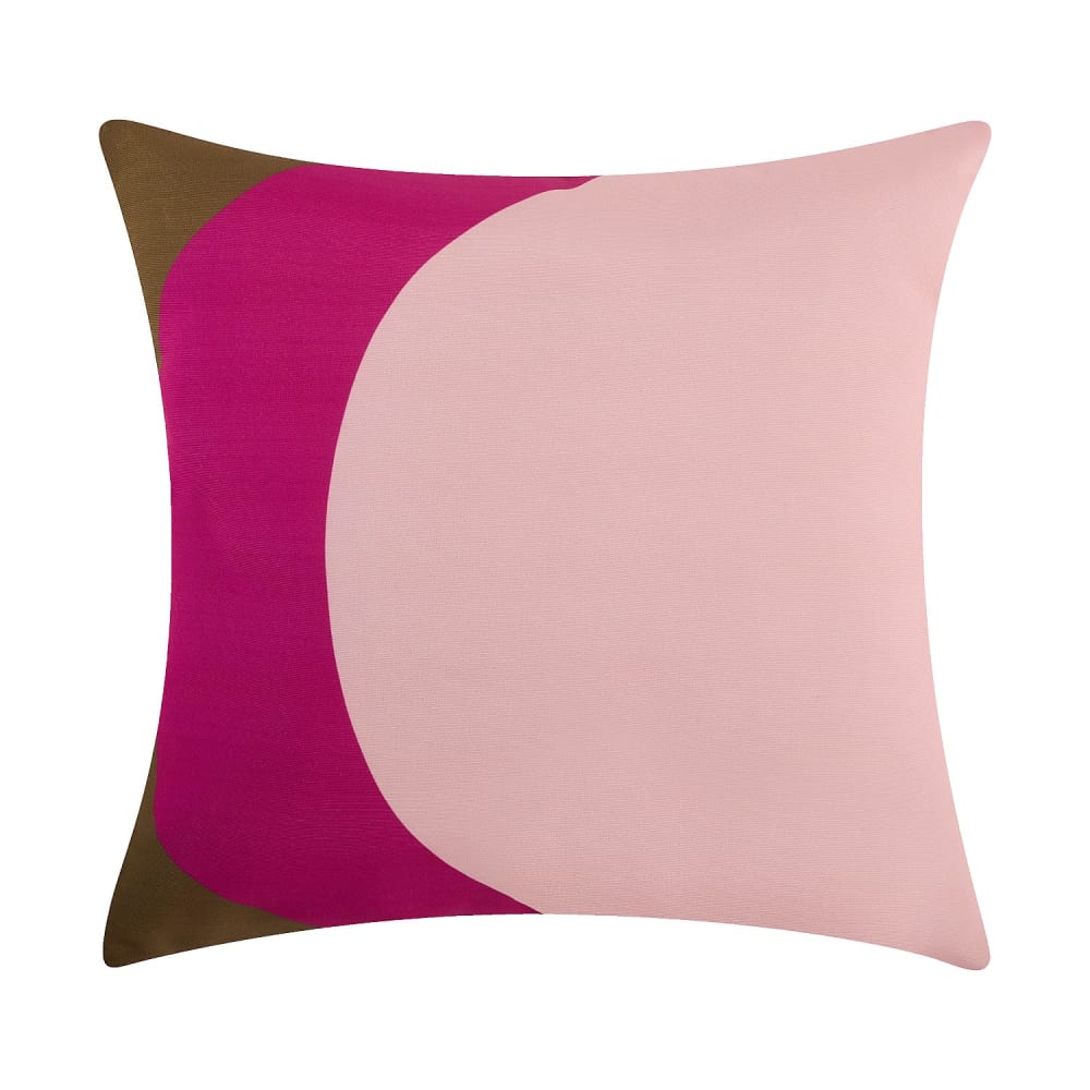 Coussin d'extérieur déperlant et anti-uv - 50 x 50 cm - rose et bronze