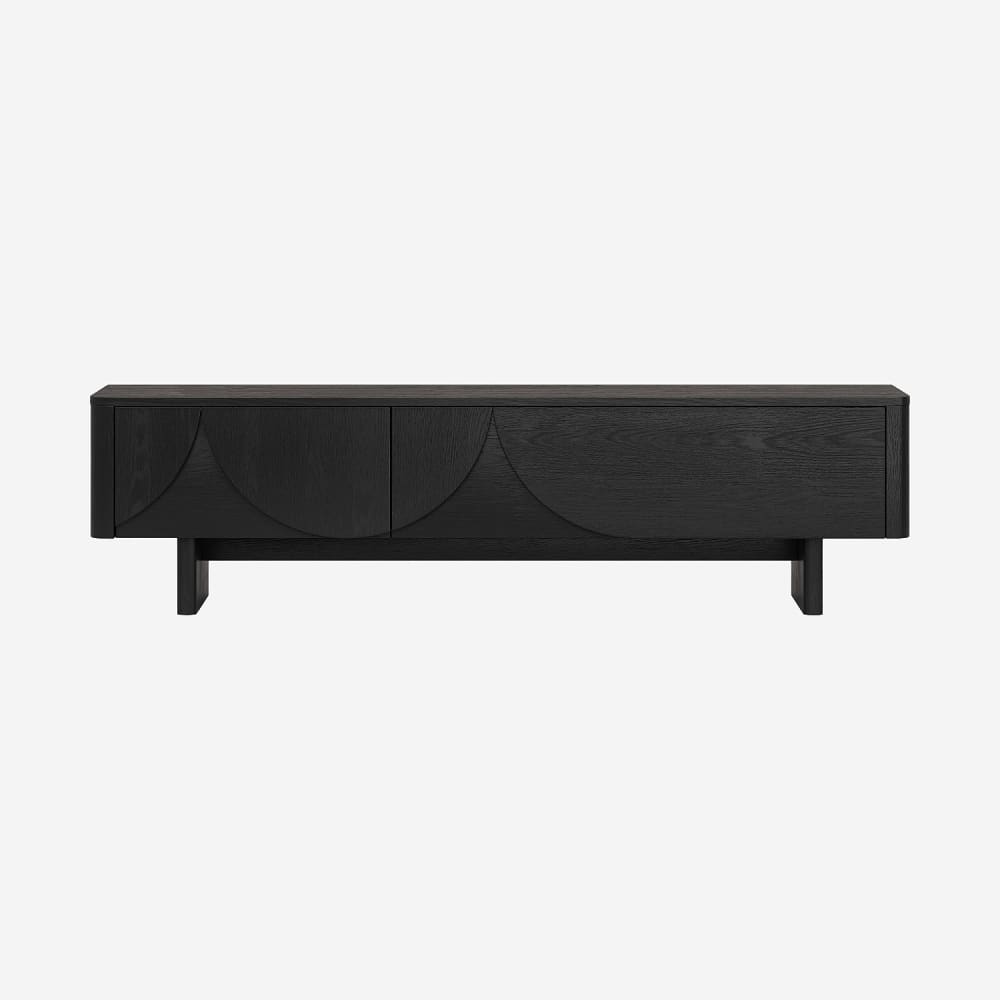 Meuble tv 2 abattants - design
