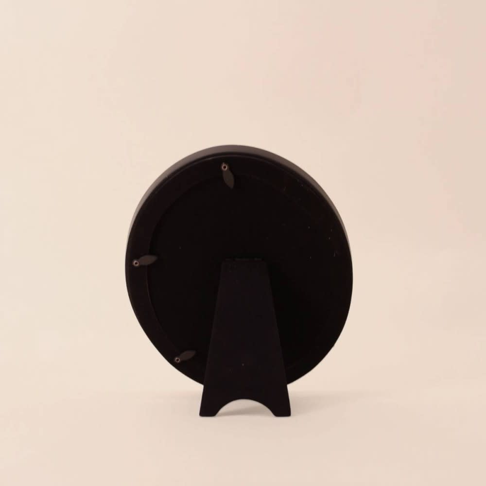Cadre photo ovale noir 18x23cm — vue 3