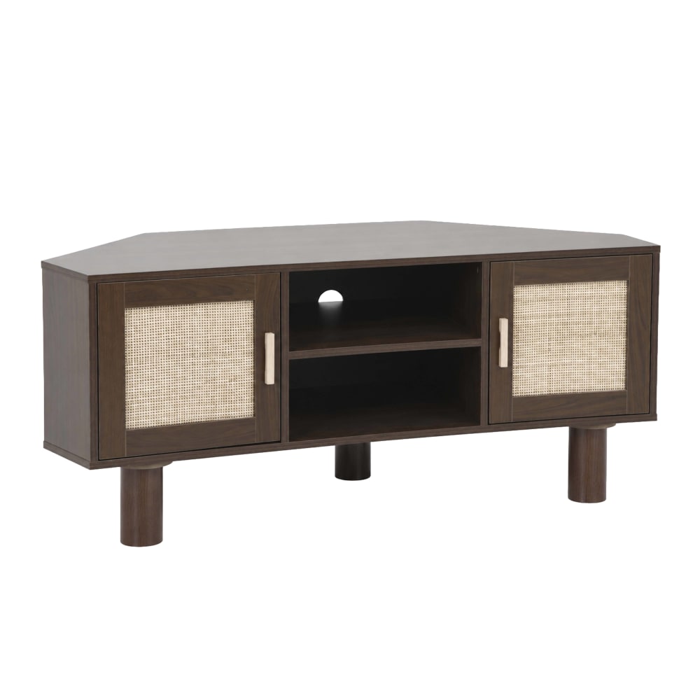 Meuble tv d'angle 120 - rotin