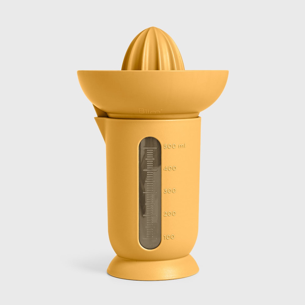 Pichet avec presse-agrumes en polypropylène jaune 0,5 litre