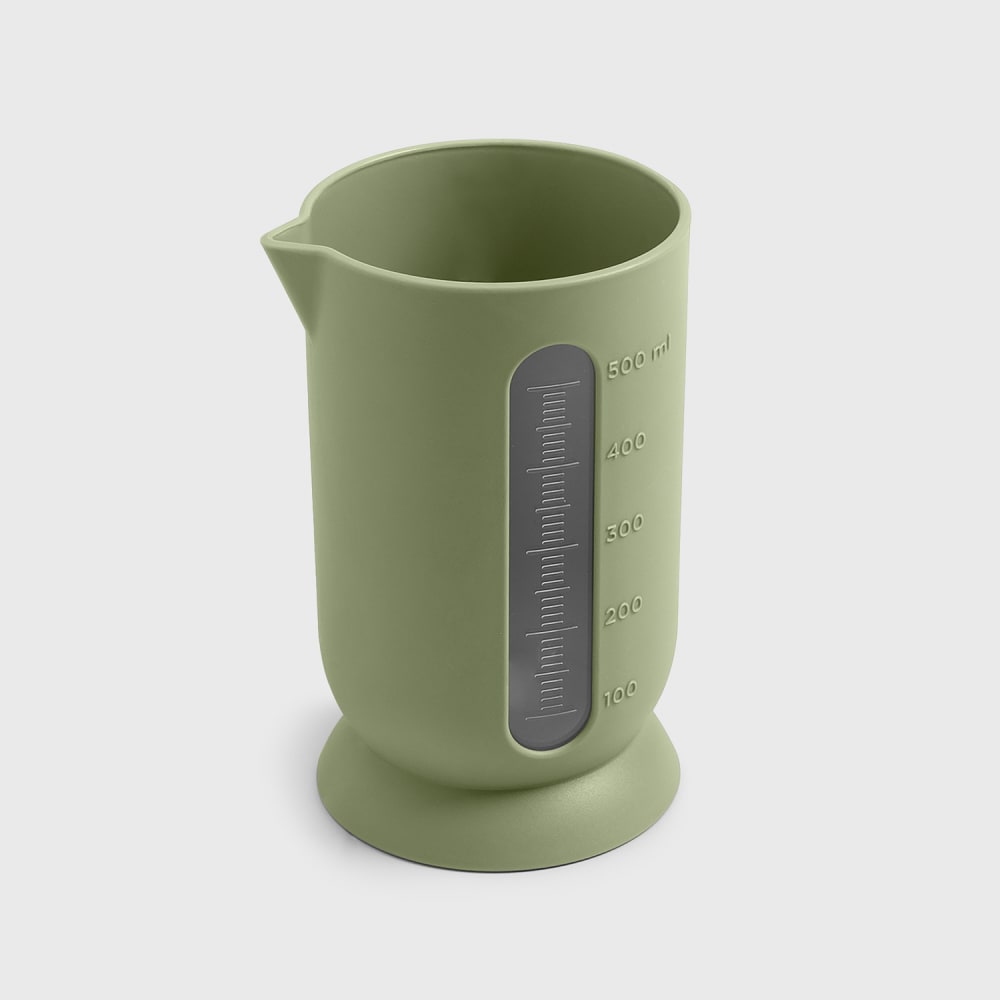 Pichet gradué en polypropylène vert opaque 0,5 litre
