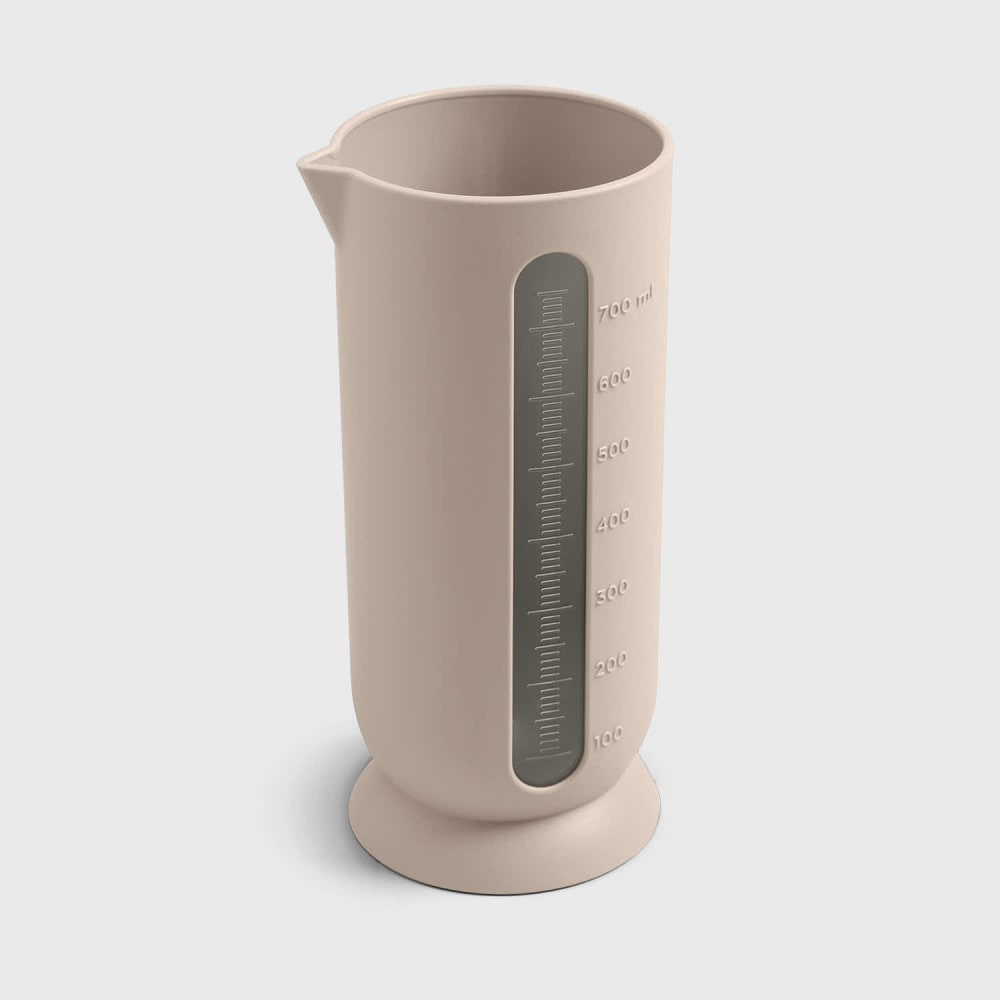 Pichet gradué en polypropylène gris opaque 0,7 litre