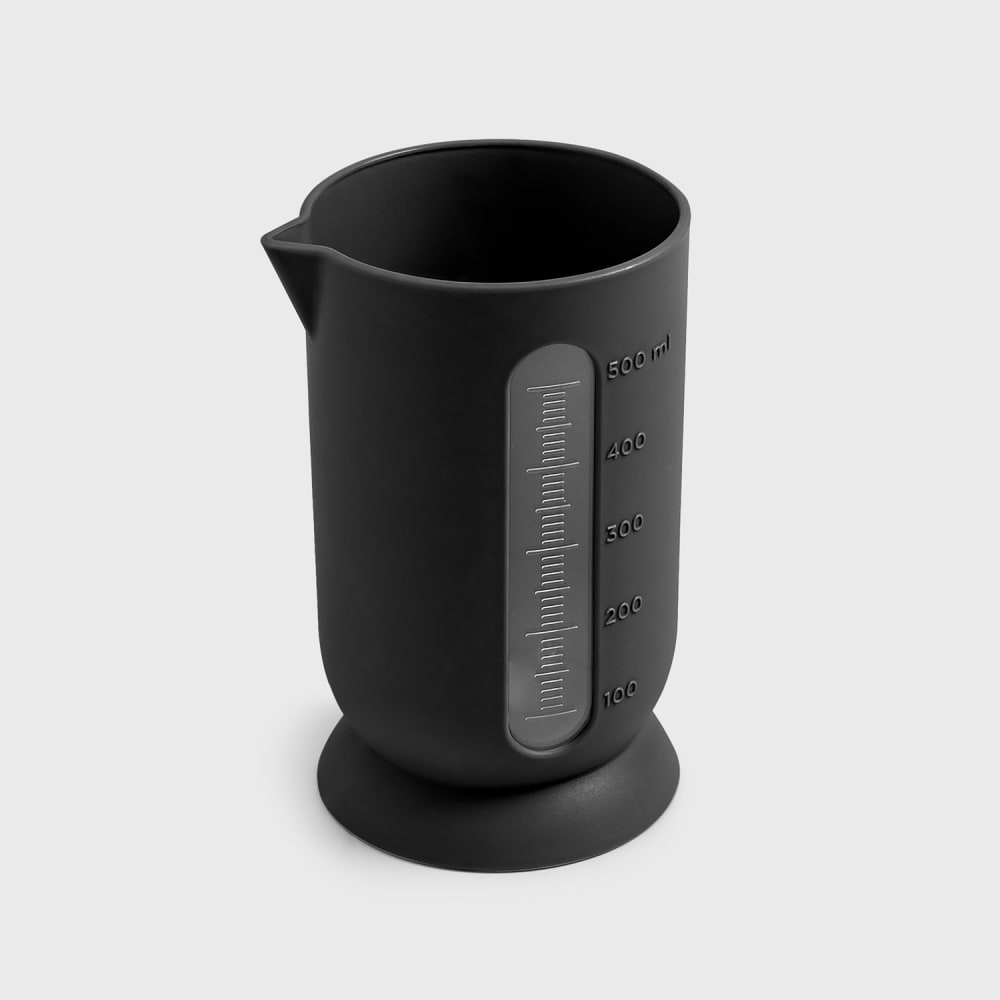 Pichet gradué en polypropylène noir opaque 0,5 litre