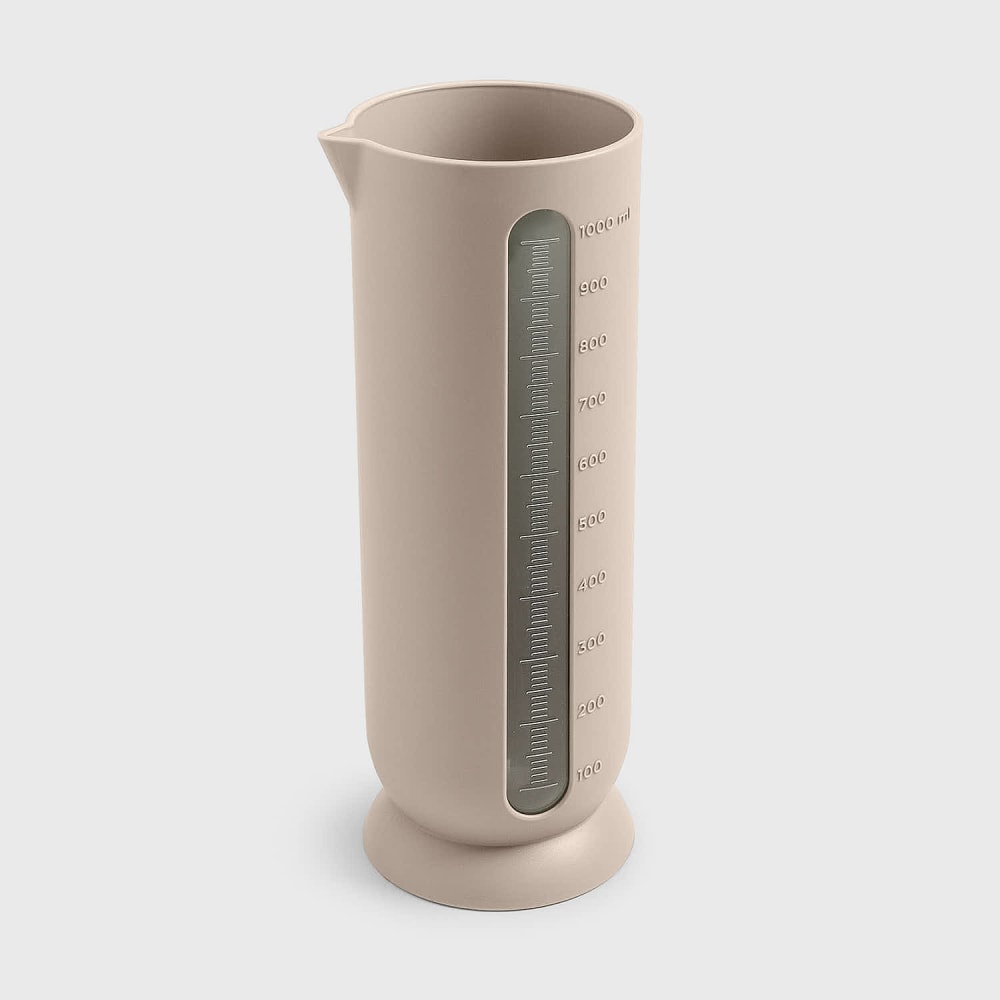 Pichet gradué en polypropylène gris opaque 1 litre