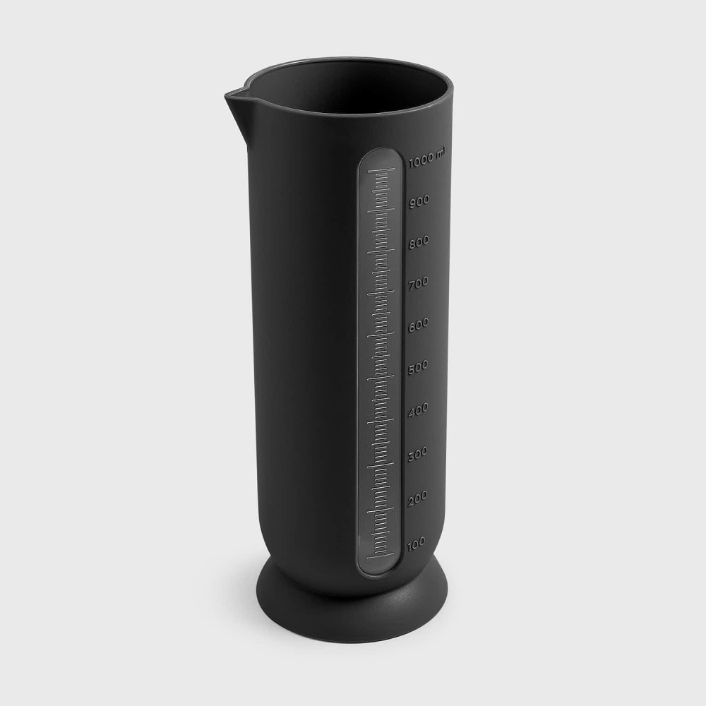 Pichet gradué en polypropylène noir opaque 1 litre