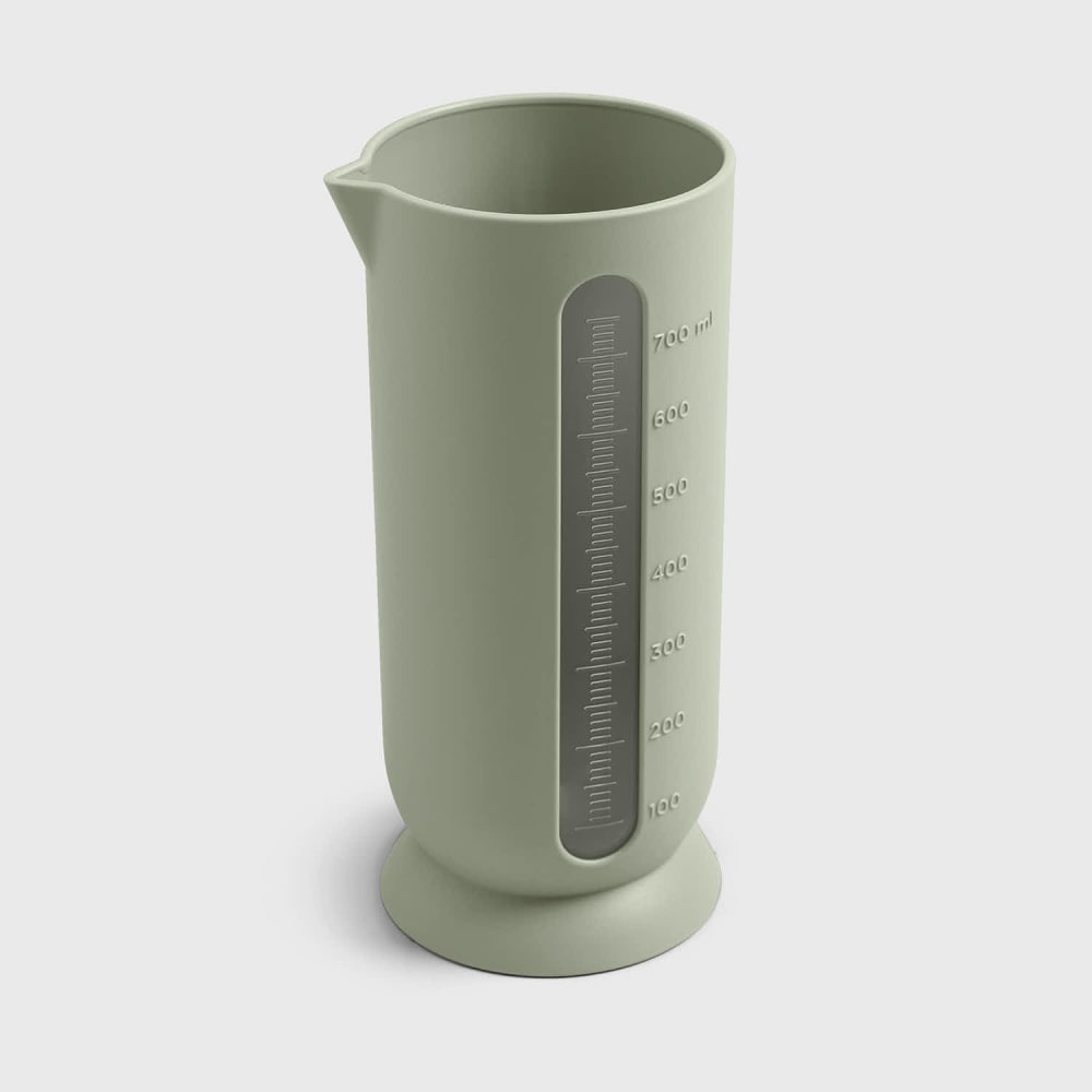 Pichet gradué en polypropylène vert opaque 0,7 litre