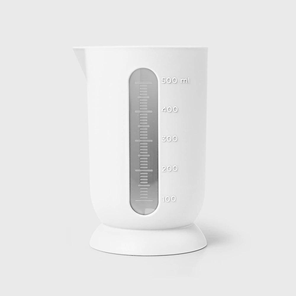 Pichet gradué en polypropylène blanc opaque 0,5 litre