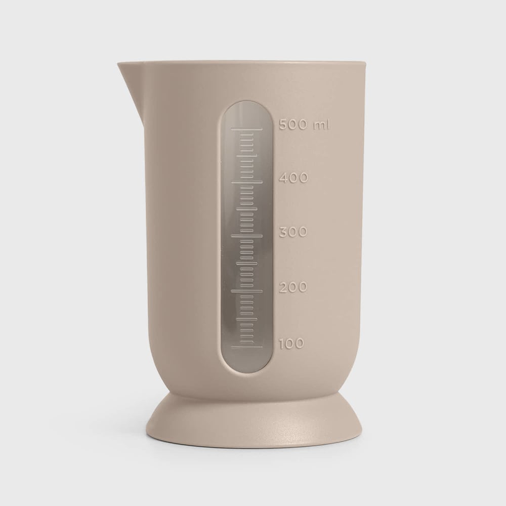 Pichet gradué en polypropylène gris opaque 0,5 litre